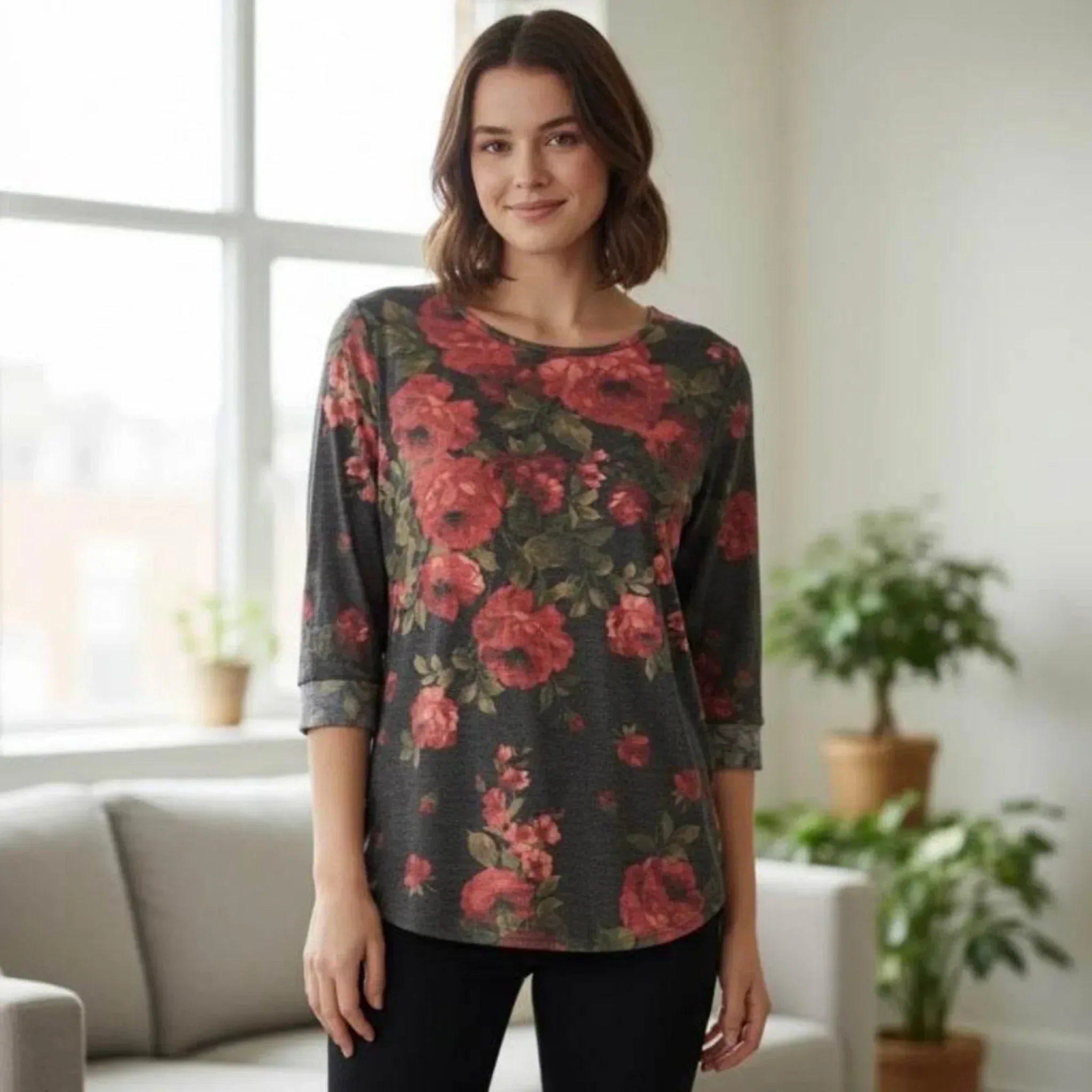 Chris & Carol Floral Top